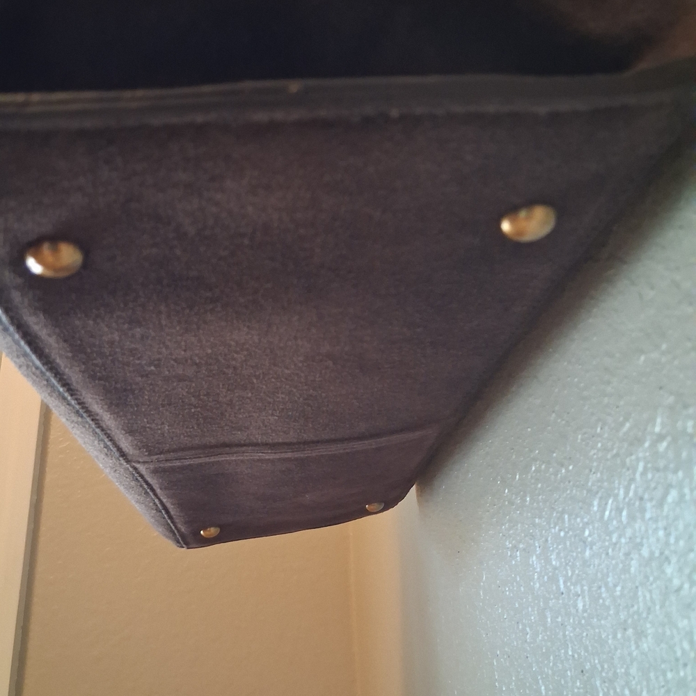 Zara Brown Suede Women's Satchel - Picture 4 of 4